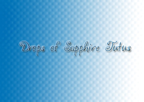 Drops of Sapphire Tutus